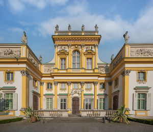 Low angle view of historical building