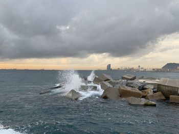 Scenic view of sea against sky