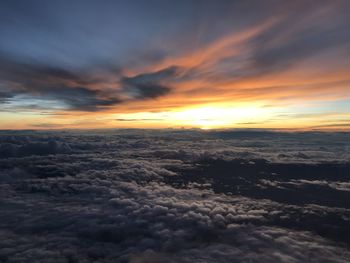 Scenic view of cloudscape during sunset