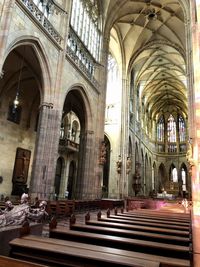 Corridor of historic building