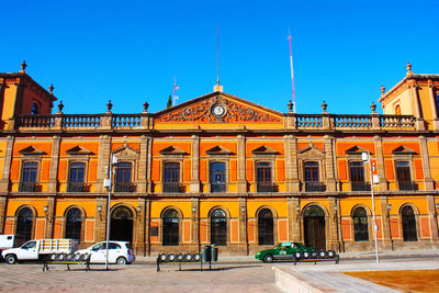 View of building against blue sky