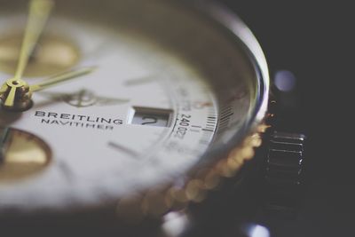 Close-up of clock