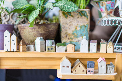 View of various shelf in kitchen