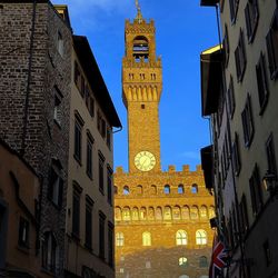 Sunset on torre di arnolfo firenze