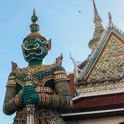 Low angle view of temple