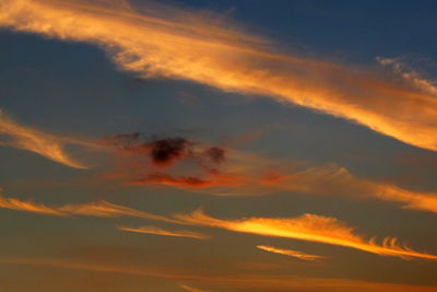 Low angle view of dramatic sky