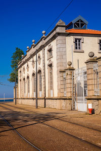 Beautiful antique house on a corner of the rua de sobreiras in porto city in portugal