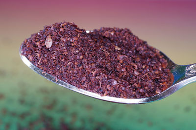 Close-up of cake on table