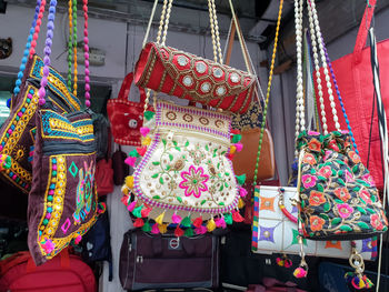 Multi colored hanging for sale in market