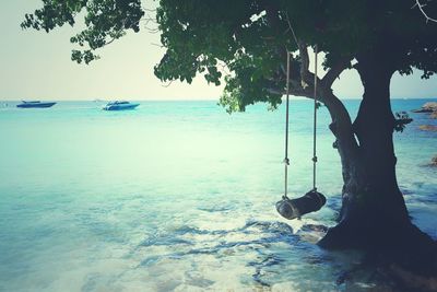 Scenic view of sea against sky