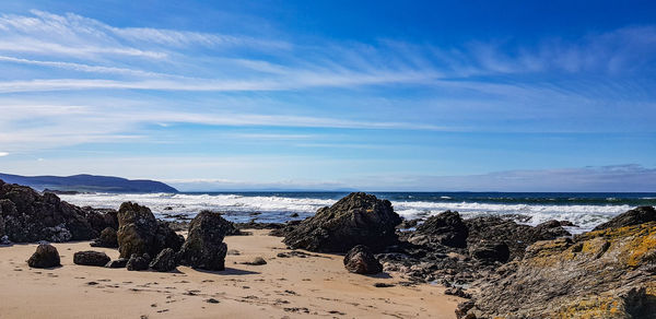 Scenic view of sea against sky