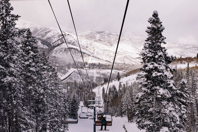 Snow covered mountain against sky