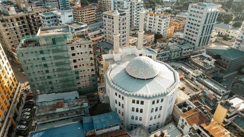 Aerial view of msulim mosque in dar es salaam