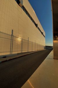 Low angle view of building against sky during sunset
