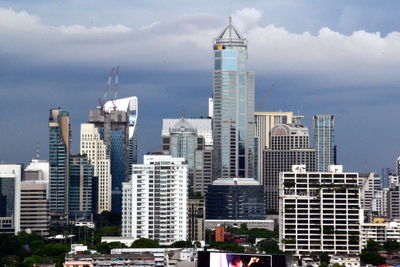 Modern cityscape against sky