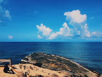 Scenic view of sea against sky