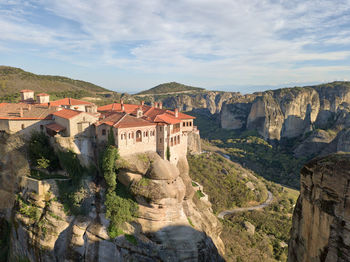 Panoramic view of buildings against sky