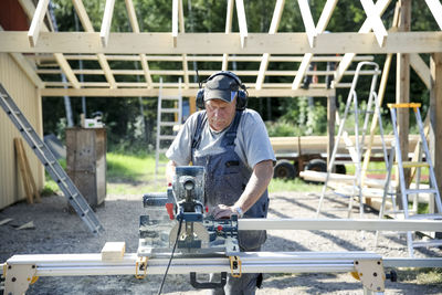 Carpenter at work