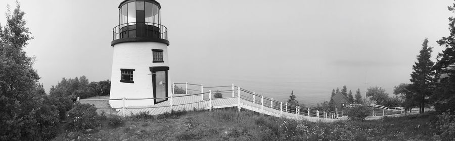 Lighthouse against clear sky