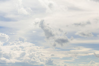 Low angle view of clouds in sky