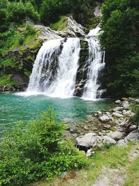 River flowing through rocks