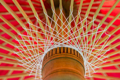 Low angle view of spiral staircase