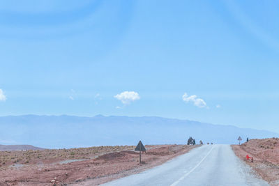 Scenic view of road against sky