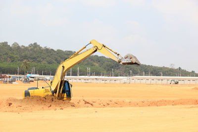 View of construction site against sky