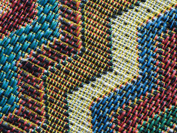 Full frame shot of colorful fabric