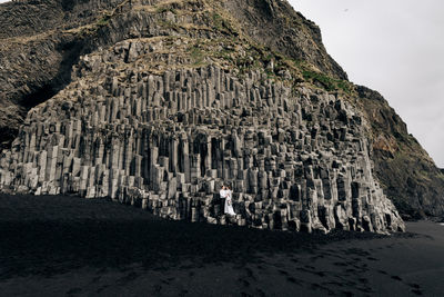 Panoramic shot of rock formations