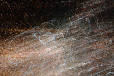 Light trails at night
