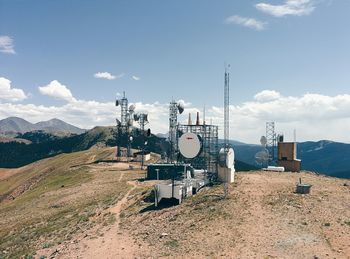 Communications towers on hill