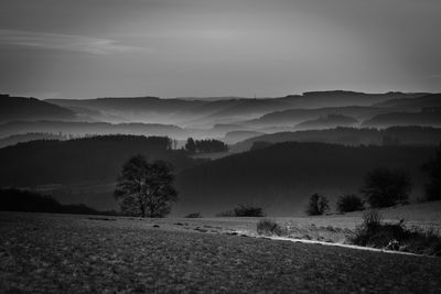 Scenic view of landscape against sky