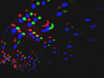 Close-up of multi colored lights