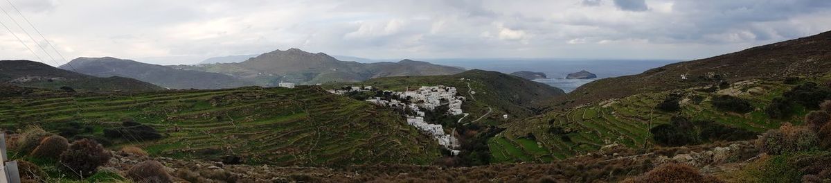 Panoramic view of landscape against sky