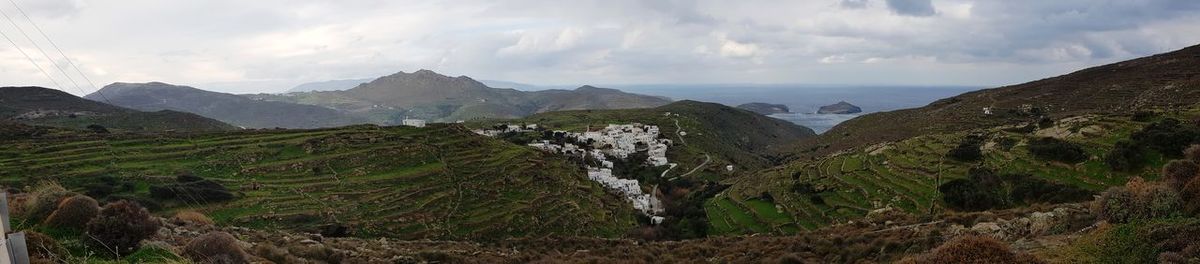 Panoramic view of landscape against sky