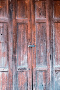 Close-up of closed door