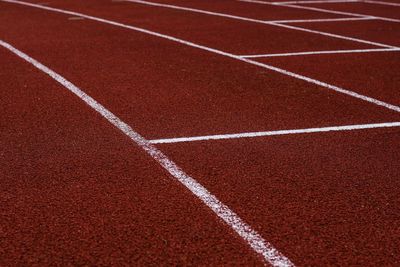 Full frame shot of running track