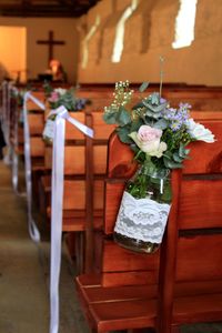 Close-up of potted plant on table