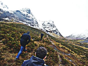 Person standing on landscape