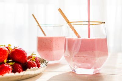 Close-up of drink on table