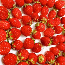 Full frame shot of strawberries