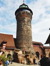 Low angle view of castle against sky