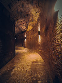 Interior of tunnel
