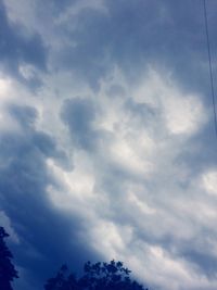 Low angle view of clouds in sky