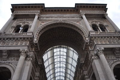 Low angle view of historic building against sky