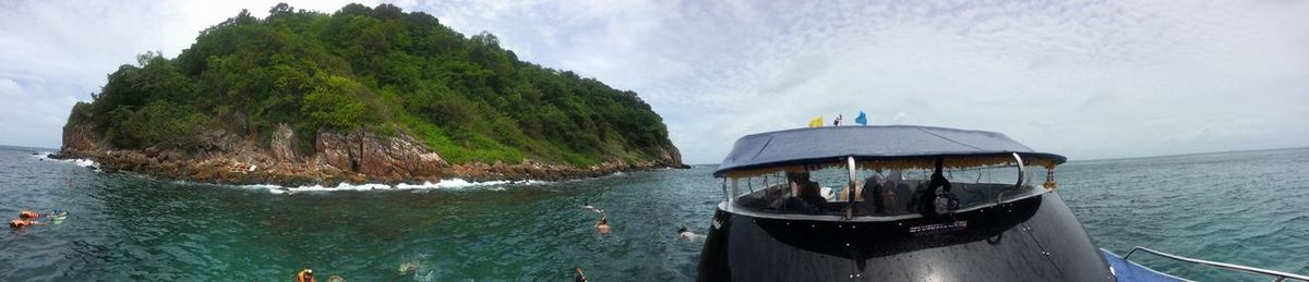 Panoramic view of sea against sky