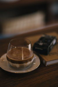 Close-up of drink on table