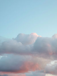 Low angle view of clouds in sky