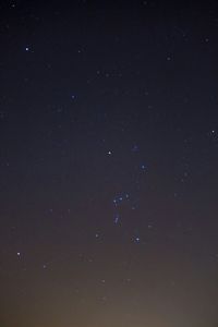 Low angle view of moon in sky